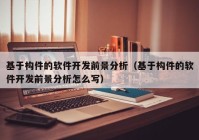 基于構(gòu)件的軟件開(kāi)發(fā)前景分析（基于構(gòu)件的軟件開(kāi)發(fā)前景分析怎么寫(xiě)）