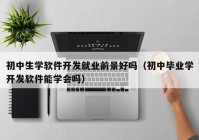 初中生學(xué)軟件開(kāi)發(fā)就業(yè)前景好嗎（初中畢業(yè)學(xué)開(kāi)發(fā)軟件能學(xué)會(huì)嗎）